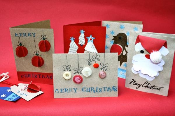 muchos-tarjeta de Navidad hermosa para bricolaje