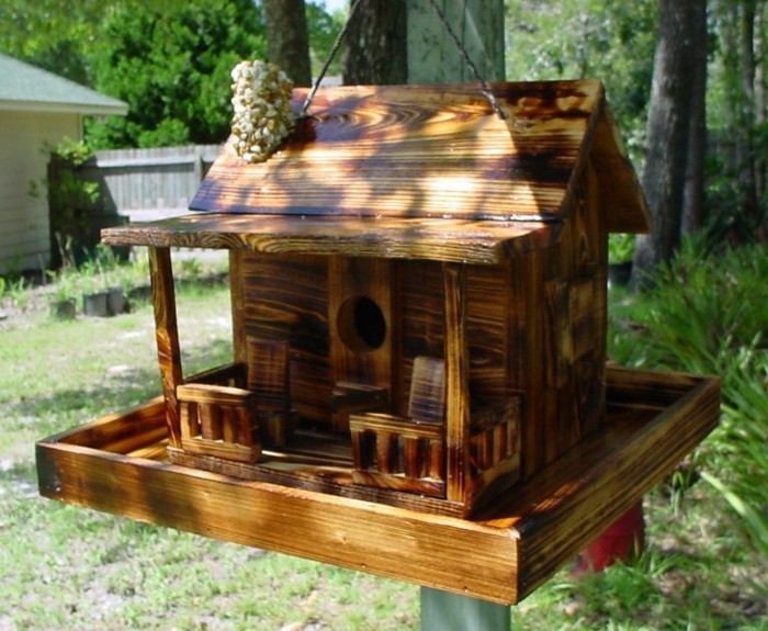 birdseed къща-сам натрупване от дърво-изграждане на-а-фантазия-птица семена къща себе си-