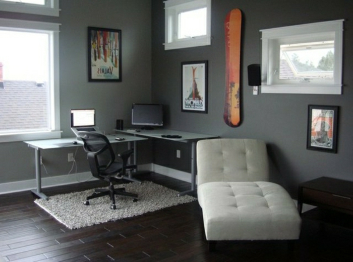 стени Styler с цвят-черен-arbeitszimmer