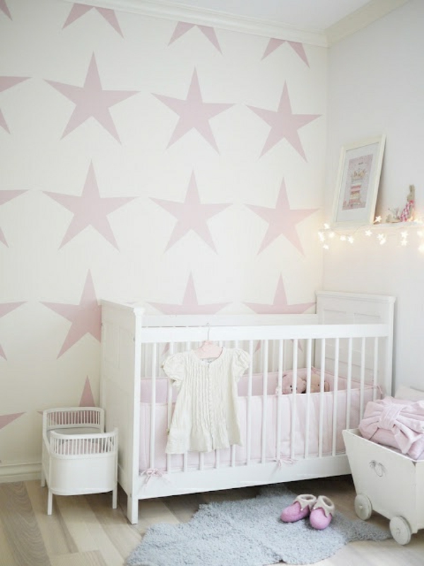бояджийски шаблонни звезди за стенен дизайн в бебешката стая