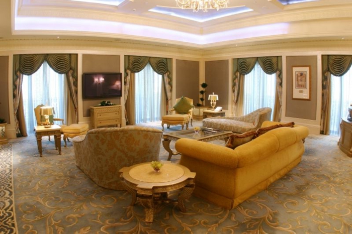 falszín-champagne-modern nappali tervezés szobás hangsúlyozni ötletek