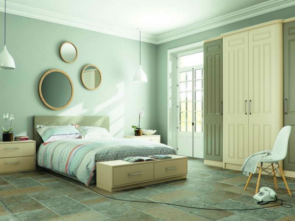 стена цвят-мента-Cool Mint стая декор Idea