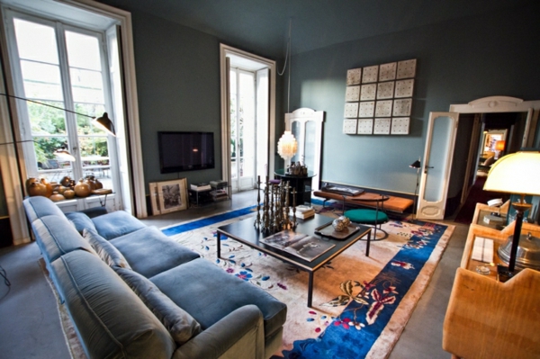 wallpaint-blue-dark-livingroom（2）