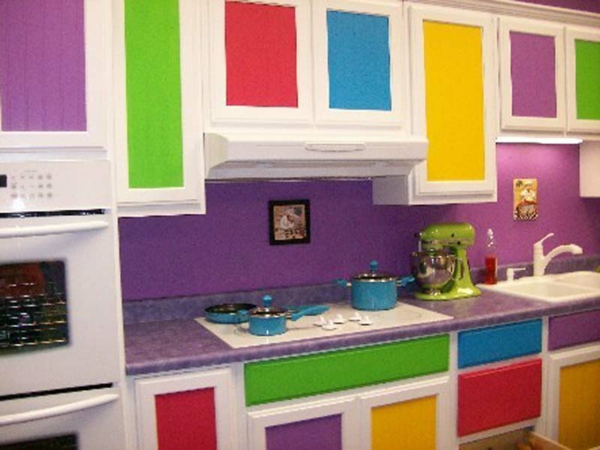 τοίχο χρώμα-συνδυασμός-κουζίνα