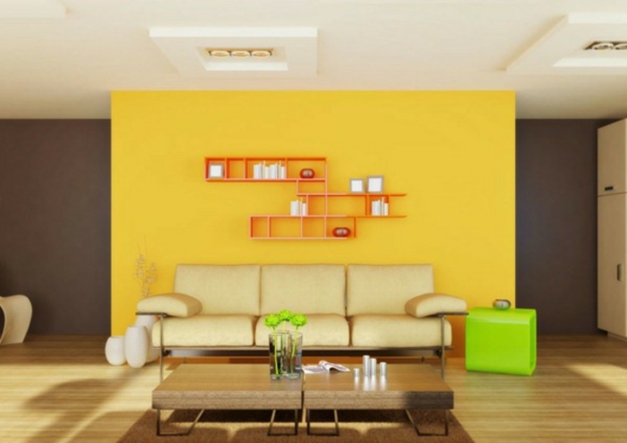 couleur du mur-combinaisons-vie intéressante chambre