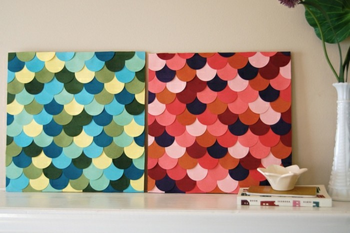 diseño de la pared en dos colores-con-color único papel tapiz colorido