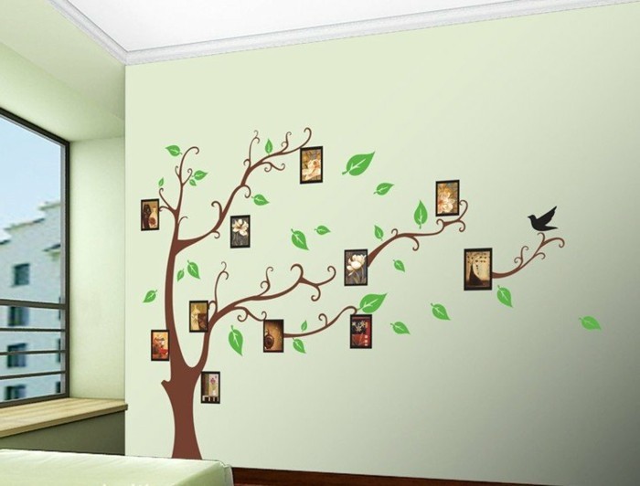 стена дизайн-с-цветен-красива-модел-красиво дърво
