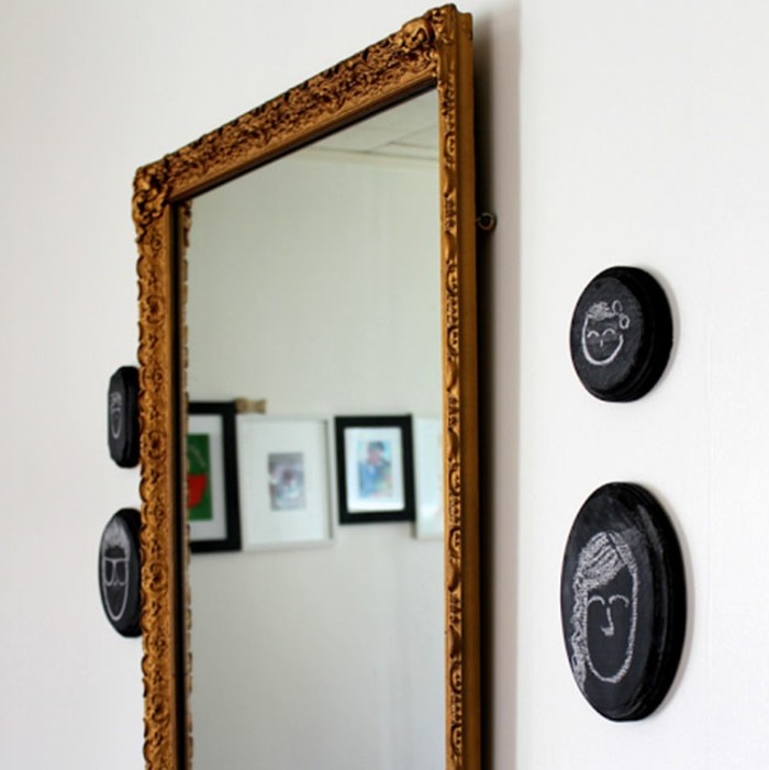pared de diseño de bricolaje-hacer-hermosa-modelo-espejo