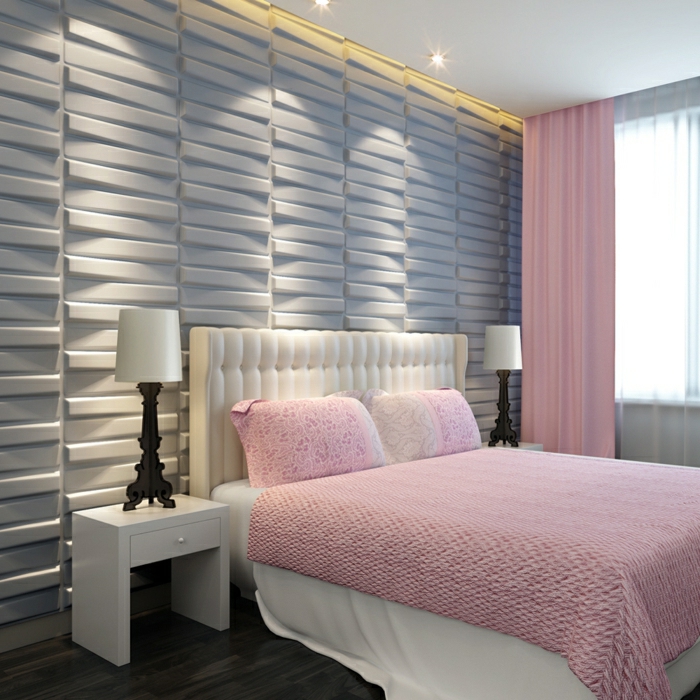 zid dizajn panel-zidna ploča 3d zidni panel-panel-zid dizajn spavaće sobe