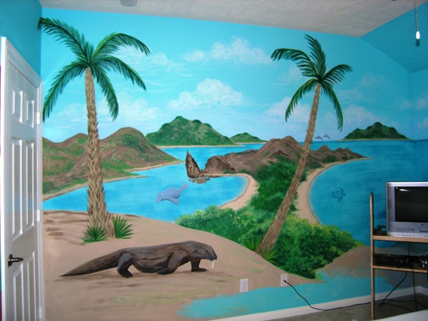 mural-in-vivero Galápagos Islandia