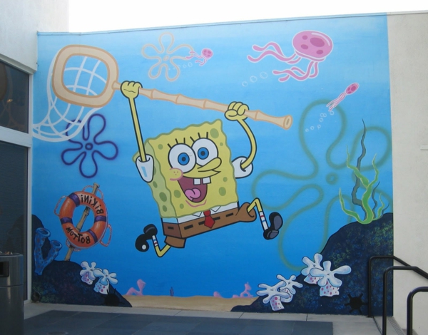 mural-in-vivero-SpongeBob