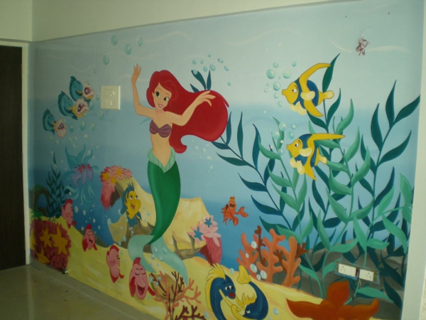 mural-in-guardería-héroe-Ariel