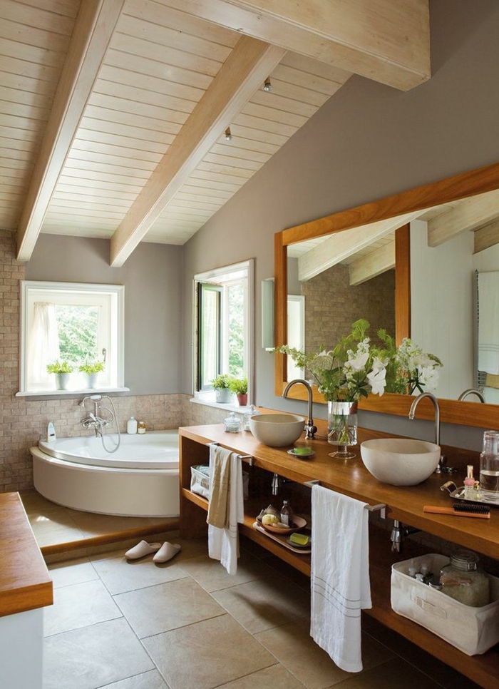 мивка-на-дървено-много удобно-баня