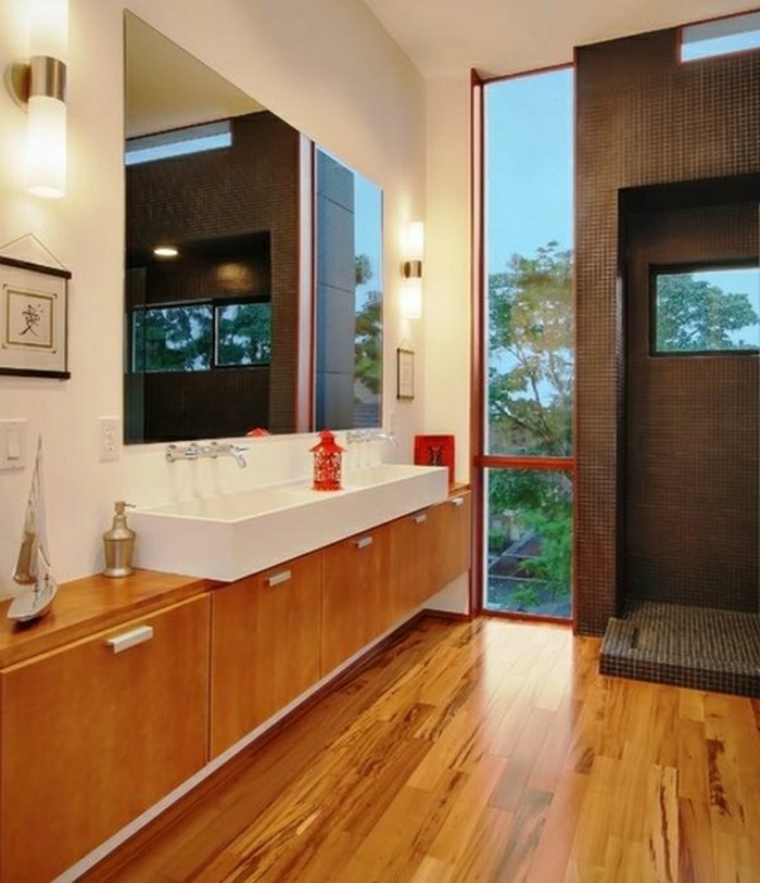 lavabo avec armoire-en-salle de bains moderne-design
