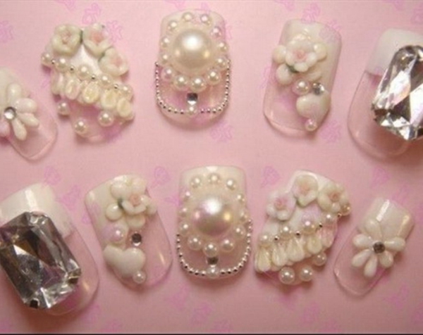 photos de conception d'ongles pour le mariage - de nombreux modèles différents
