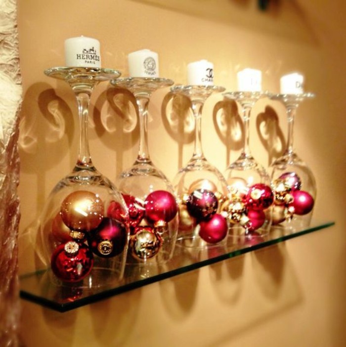 karácsonyi dekoráció magad döntéshozatal weihnachtsdeko-ötletek-borkősav Glaser-with-gyertyák
