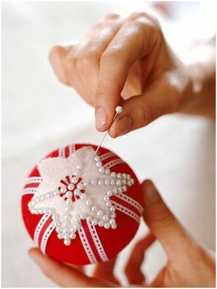 חג המולד קישוט בעצמך קבלת Weinachtsdeko בעצמך-לעשות-אדום-רך שמונה תכשיטים