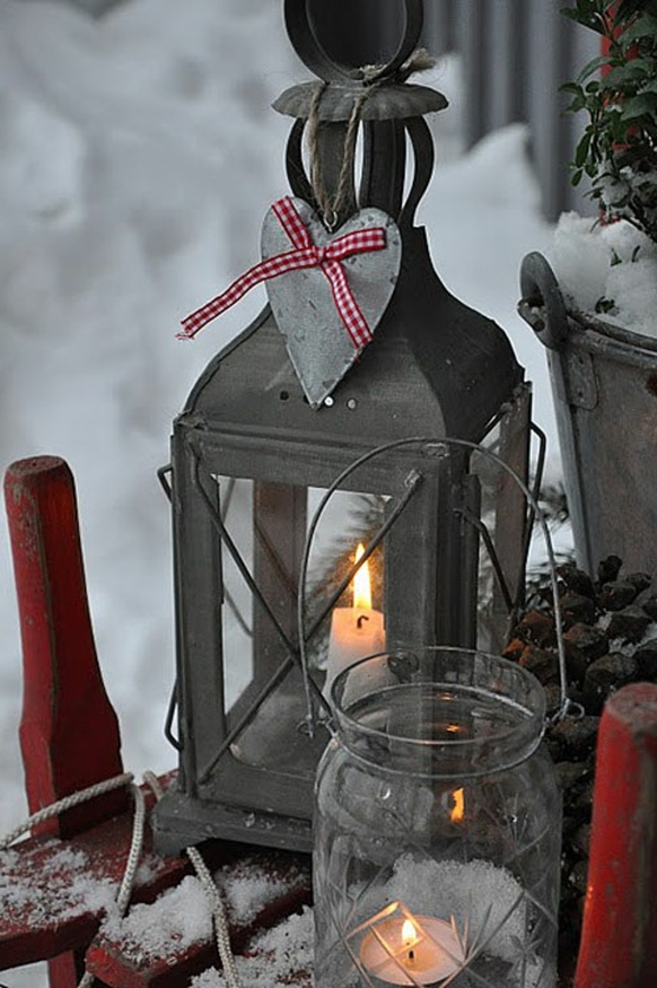 weihnachtsdeko-ötletek-skandináv lámpa