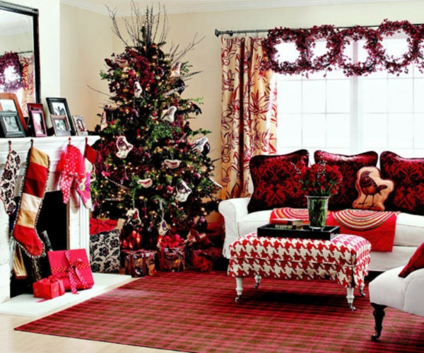 weihnachtsdeko-ötletek hagyományos szoba