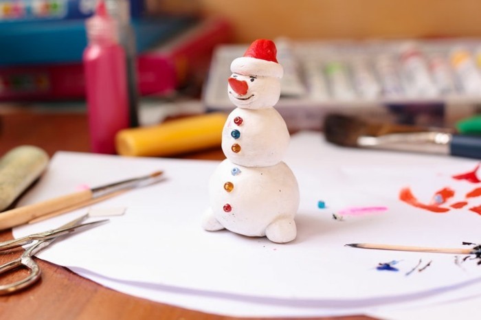 Коледа сам-занаят Cool Little снежен човек