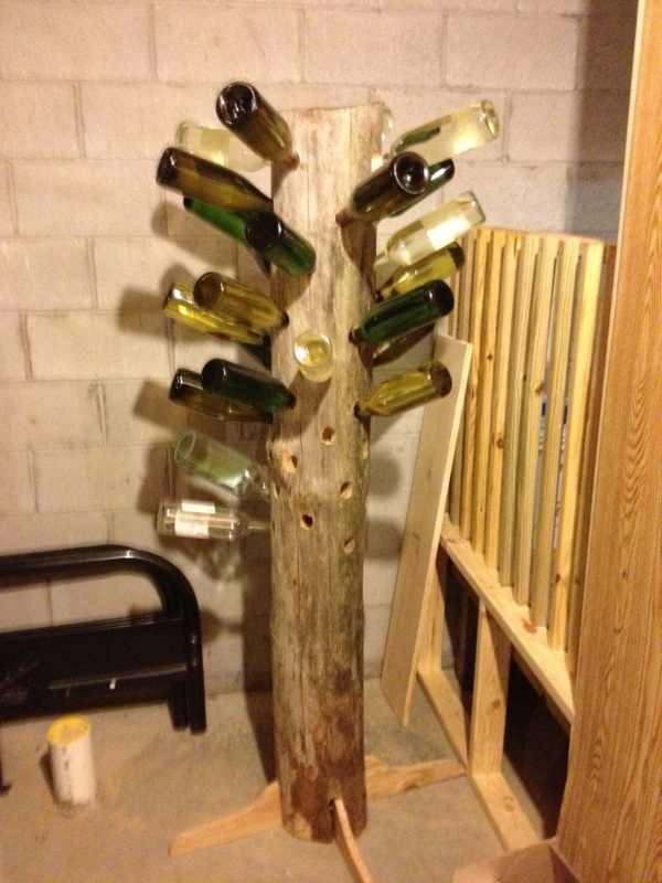 رف النبيذ - الذاتي-- بناء-- الإبداعية-- تصميم-- المواد المصنوعة من الخشب
