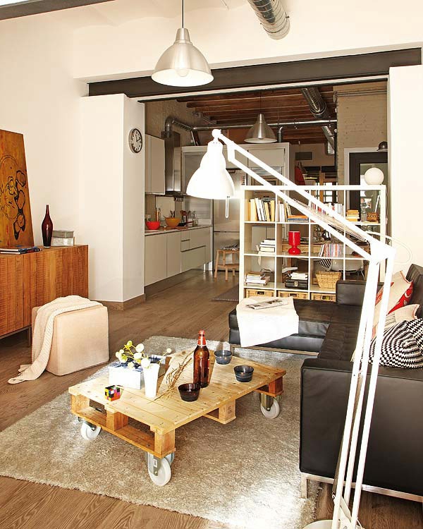 wohnideen-по-малък апартамент-модерен-дневна-дизайн