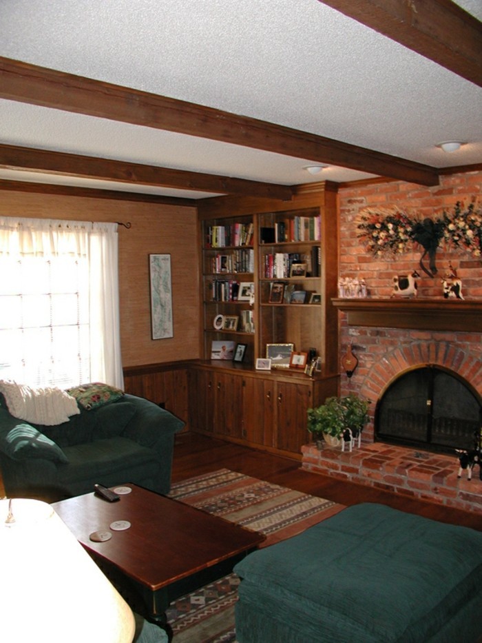 سقف wohnideen-غرفة معيشة خشبية لوحات، و-دير-الغرفة