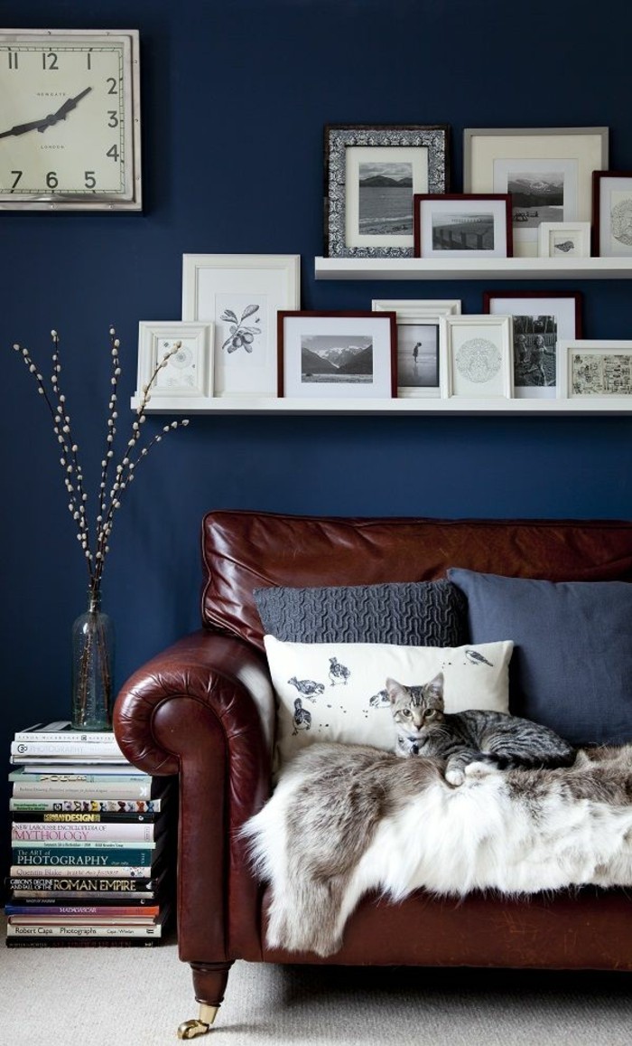 σαλόνι-χρώμα-make-τοίχο χρώμα-τάσεις-μπλε