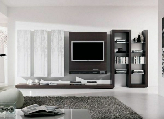غرفة المعيشة بين مجموعة جدار غرفة المعيشة تصميم اللوحات التلفزيون جدار fernsehwand--