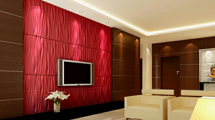 salon-design-vie set-salle mur télévision panneaux-tv-mur-mur panneaux muraux 3d
