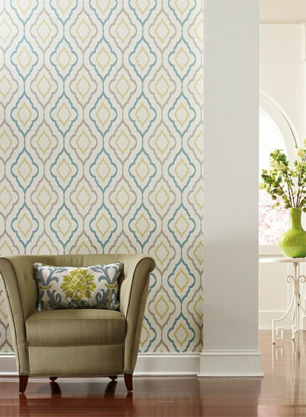 salón-Papel-retro-wallpaper-vintage-Papel-hermosa-wallpaper-sala de estar habitación, sala-papel pintado de vida