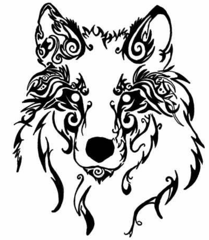 вълк kopf, вълк племенни - тази идея за вълк племенни ще зарадва жените много
