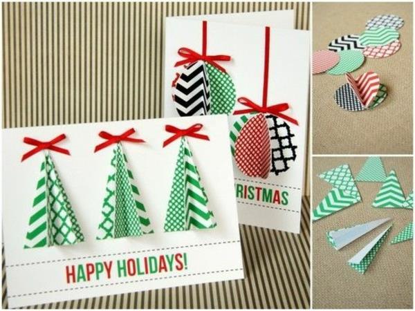 csodálatos karácsonyi kártya önmagában kézműves Kreatív ötletek