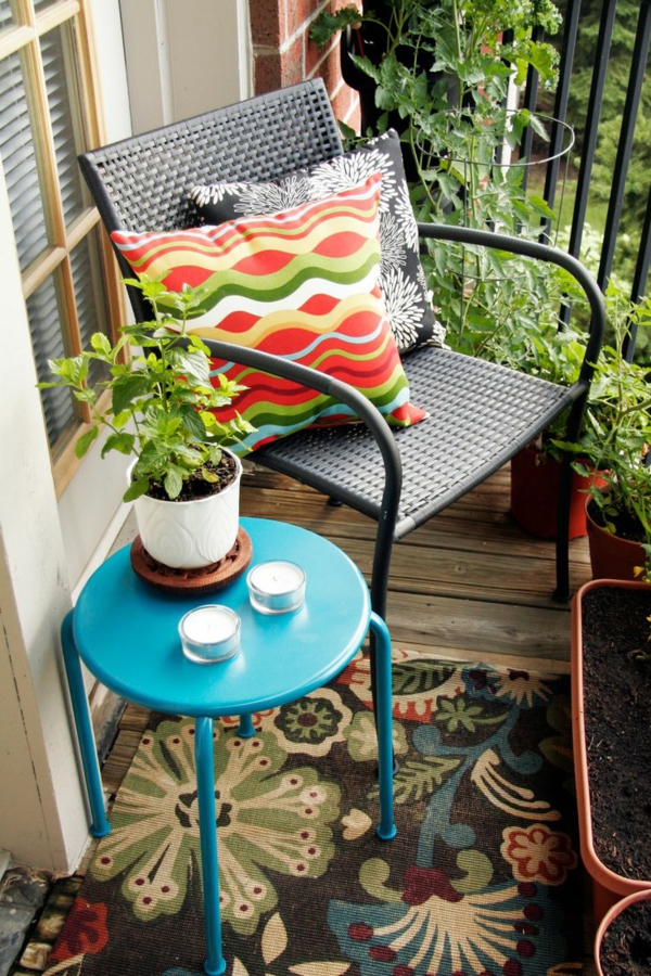 merveilleux balcon-meubles-balcon-embellissent balcon-déco-idées-balcon conception
