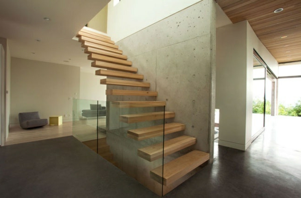 θαυμάσια ιδέα του σχεδιασμού, cantilever-σκάλες