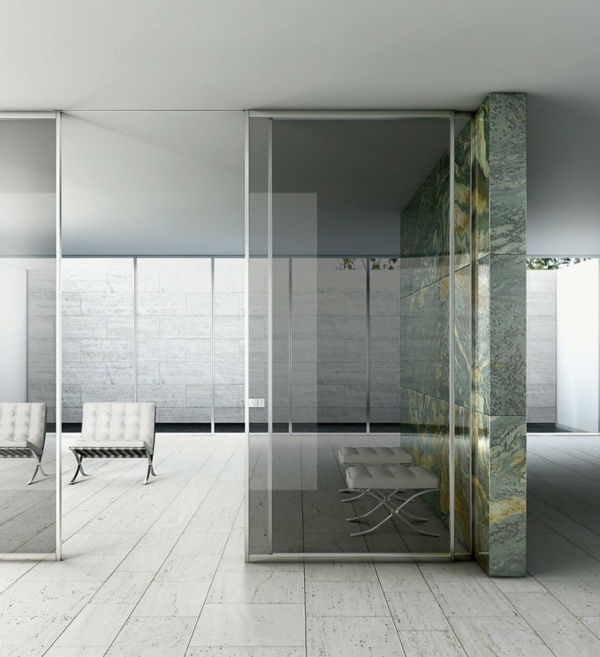maravilloso-interior-diseño-con-vidrio puertas Moderno-Ambiente