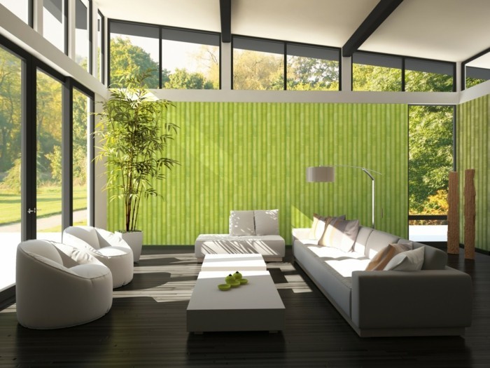 hermosa sala papel tapiz-acogedor-estar 3d