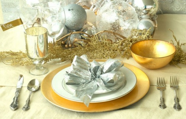 decoraciones-on-the-maravillosa mesa de Año Nuevo