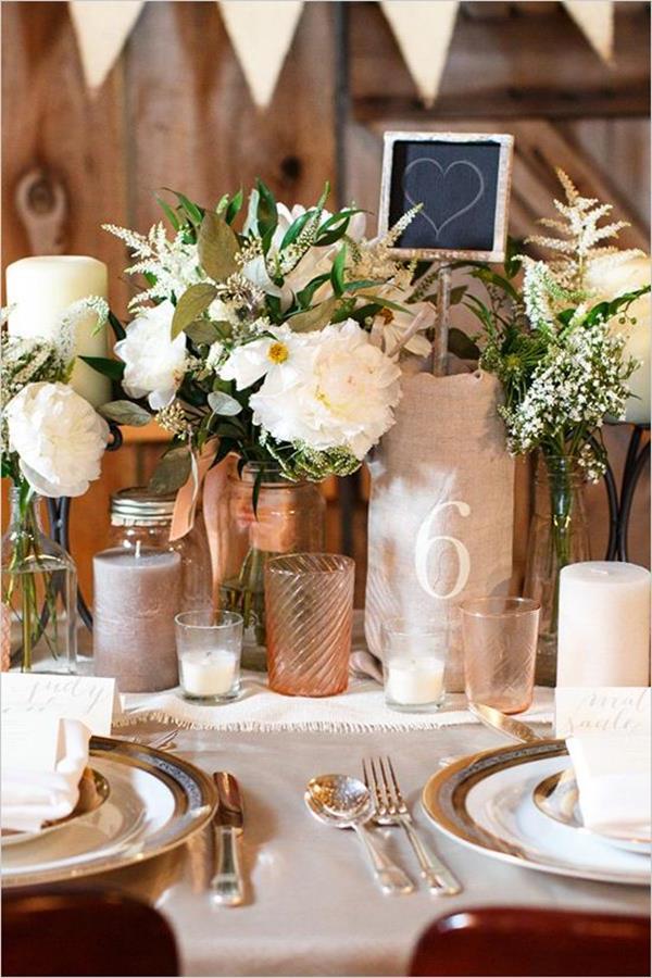 hermoso y elegante - Decoración de la boda-con-flores