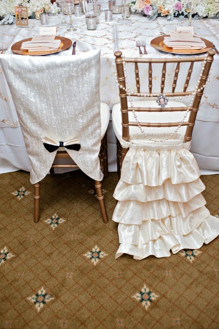décorations de mariage de décoration de mariage pour les idées de décoration de mariage de chaises