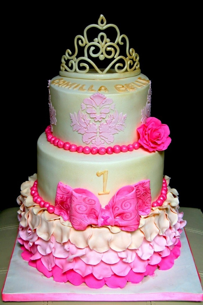 красиви-детски рожден ден торта-по-принцеси
