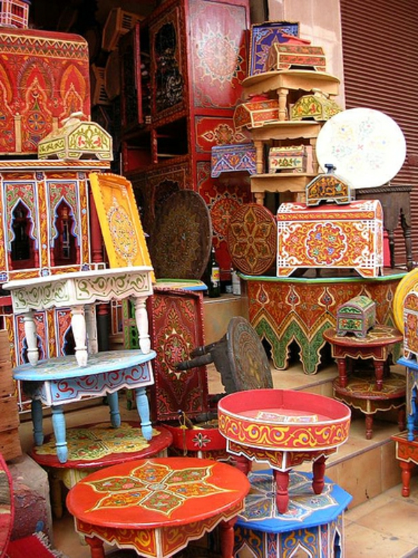 kaunis Marokon huonekaluja