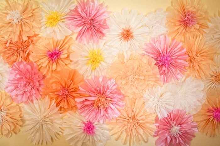 szép-papír virágok-fotó-of-top-vett friss színű