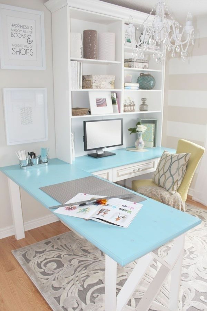 hermoso apartamento oficina de diseño interior fresco color