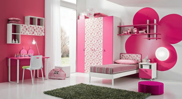جميل-غرف نوم-باللون الوردي-color-