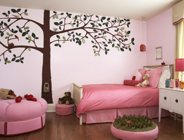 جميل - غرفة نوم في وردي اللون