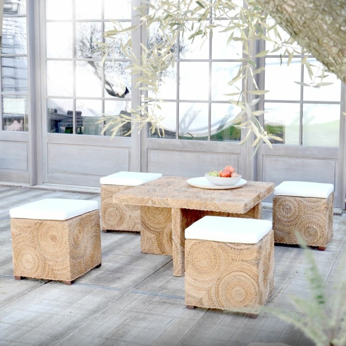 lijepe set-rustikalnom stilu kava stol stolica voće