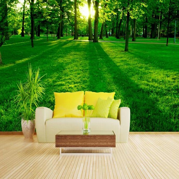 gyönyörű modell fotó tapéta-erdő mögött-a-sárga-kanapé