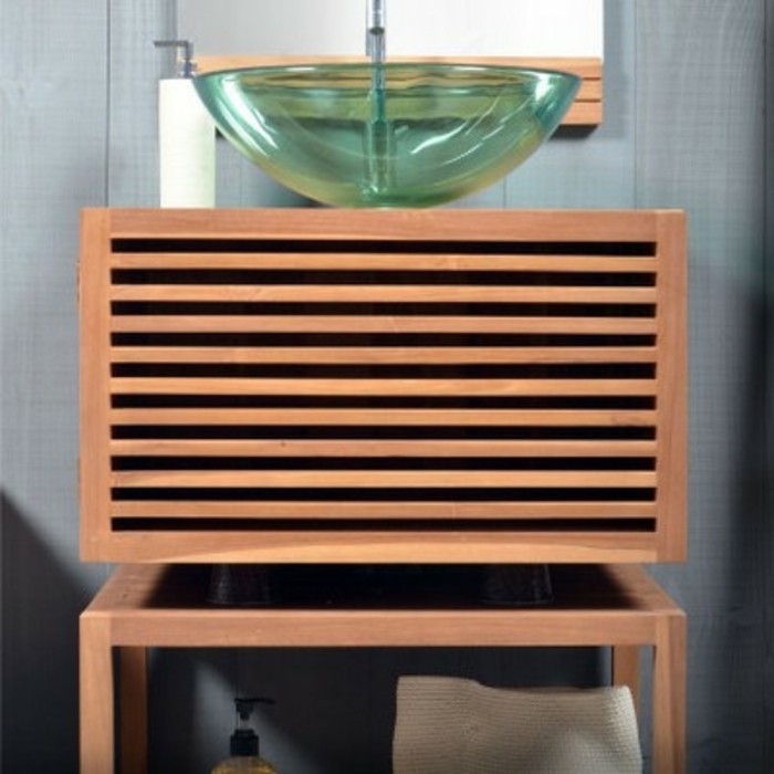 Уверете-красива-модел-под шкаф-на-дърво-съвременна баня сам