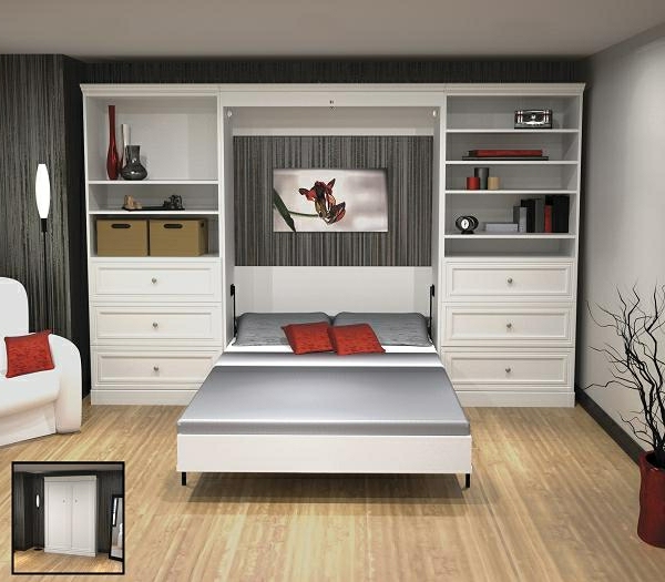 juego de dormitorio - configuración plegable ahorro de Bette-espacio-dispositivo-ideas-gabinete de la cama